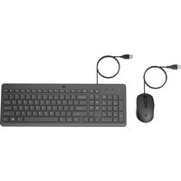 HP 150 - Tastatur-und-Maus-Set - USB - QWERTY - Englisch - Schwarz - für HP 15, 21, 27, Chromebook 14, ENVY 15, Pavilion 15, Pavilion Gaming 15, TG01, Spectre x360