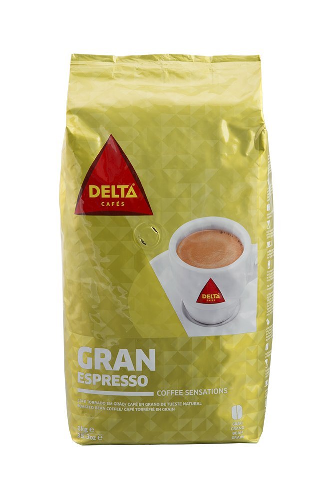 Delta Gran Espresso - Portugiesischer Bohnenkaffee, 1er Pack (1 x 1 kg)