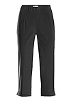 Stehmann Ina-530, Bequeme, stretchige Caprihose Farbe schwarz, Größe 48