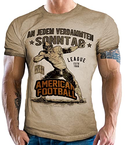 T-Shirt für American Football Fans: An jedem verdammten Sonntag L