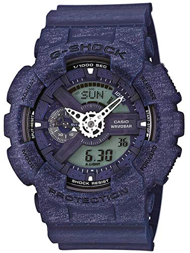 Casio ga-110ht-2aer herrenuhr g-shock herrenuhr analog und digital blau