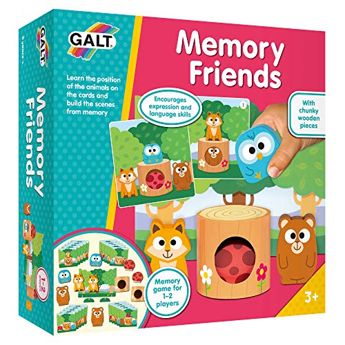 Galt Toys, Memory Friends, Wooden Memory Game for Kids, Ages 3 Years Plus