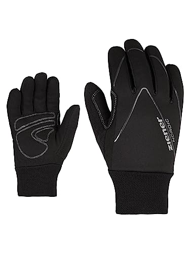 Ziener Kinder Unico Junior Langlauf/Nordic/Crosscountry-Handschuhe | Winddicht, Atmungsaktiv, Soft-Shell, Black, L