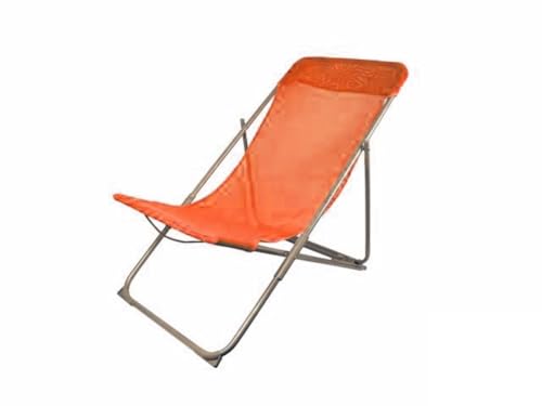 PRATESI ORANGE DECKKETTE MIT 3 POSITIONEN. 96/83X57X76 96/83X57X76/91, Multicolor, one Size