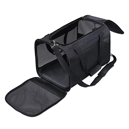 KAKASEA Tragetasche für kleine Katzen, Hunde, Schultertasche, Grau