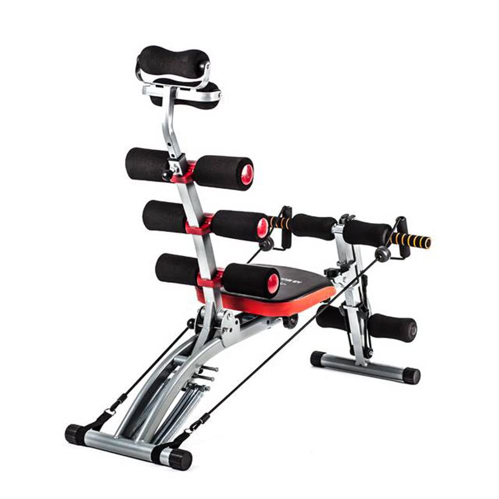 TechFit Multifunktionsbank bauchtrainer für zuhause - Revolutionäre 6-in-1 Sport geräte, ideal zum Straffen und Trainieren der Bauchmuskeln, der Taille, des Rückens, der Schultern und der Beine