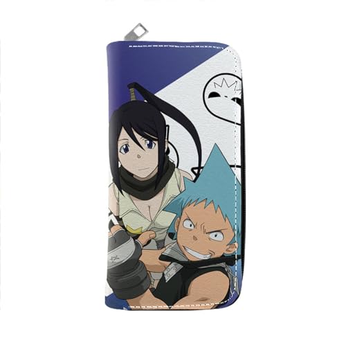 RYNDEX So-ul Eat-er Anime Geldbörse, Lustig Süß Spaß Card Holder Wallet, Mädchen Geldtasche mit Münzfach und Geldscheinfach(Color:Multicolor 7)