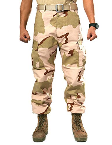 Idopy Military Tactical Casual Camouflage Cargohose für Herren mit Mehreren Taschen