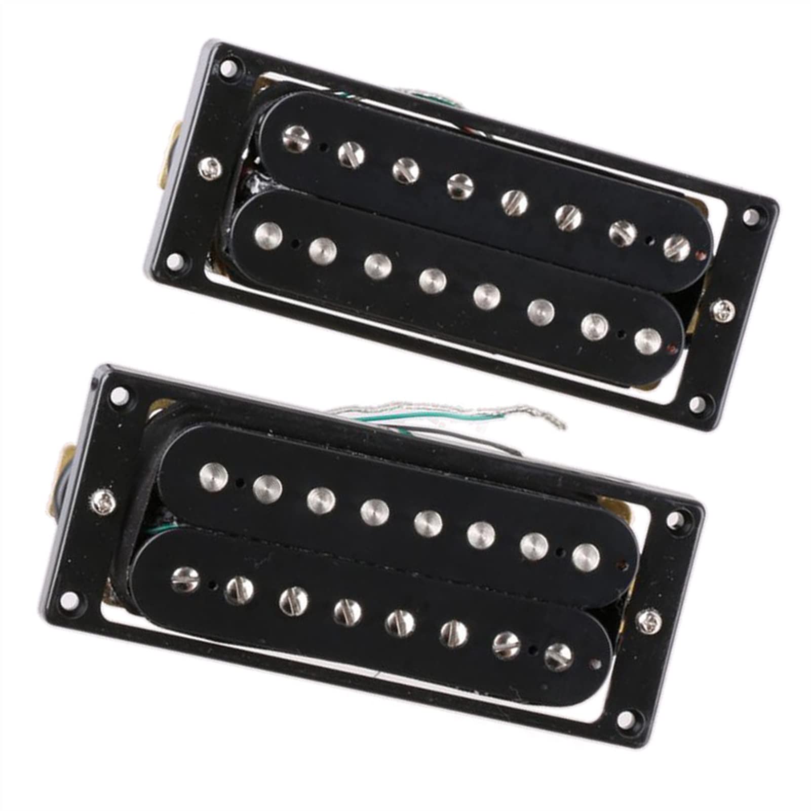 ZENGXUE 2-teiliger Satz Von 8-String-E-Gitarren-Pickup-Dual-Coil Bridge-Pickup-Set Schwarz Humbucker Tonabnehmer Set