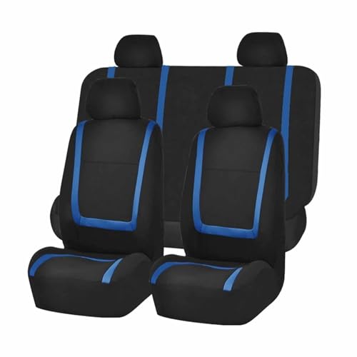 Auto Sitzbezüge Set FüR Citroen Xsara Picasso 1999-2011, Sitzbezüge Sitzschoner sitzbezüge Set Vordersitze und Rückbank Innenraum Zubehör, B/Black Blue