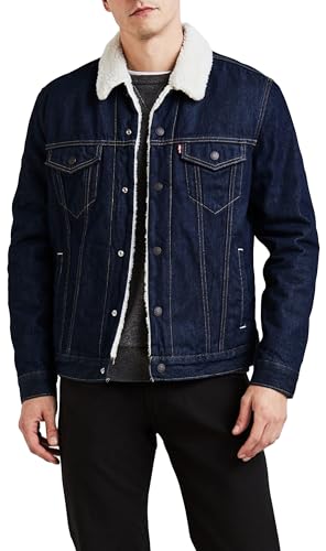 Levi's Herren Type 3 Sherpa Trucker-Jacke, Blau (Rockridge Trucker 0084), X-Large