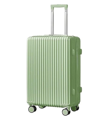 Koffer Trolley Reisekoffer ABS-Hartschalenkoffer Mit Rädern, Nass- Und Trockentrenntasche, Leichtes Gepäck Koffer Gepäck Rollkoffer (Color : Grün, Size : 20 inch)