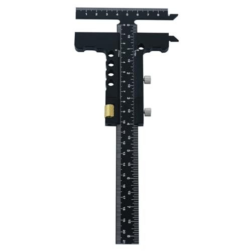 Quadratisches Lineal, verstellbar, Aluminiumlegierung, Anreißer, Zeichnung, T-Lineal für Tischlerei, Messung, Holzbearbeitung, Linienzeichnung