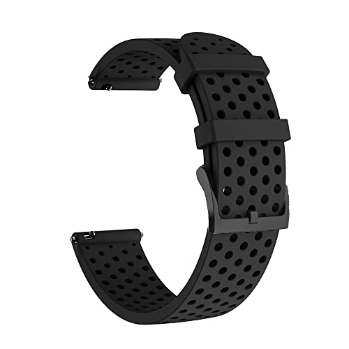 OPKDE 20 mm Smartwatch-Armband für Garmin Venu SQ Vivoactive 3 Vivomove HR, weiches Silikonband, Forerunner 245M 158 55 Uhrenarmband, 20MM Universal, Achat