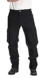 Rokker Black Jack Cargo Motorrad Textilhose (Black,33)