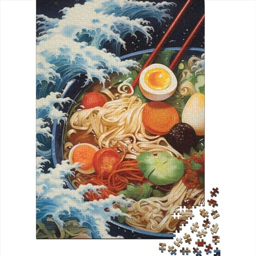 500 Puzzles für Erwachsene, 500 Teile, Japanisches Anime-Ramen-Puzzle aus Holz, Puzzles für Erwachsene und Teenager, tolle Geschenke für die ganze Familie (Größe 52 x 37 cm)