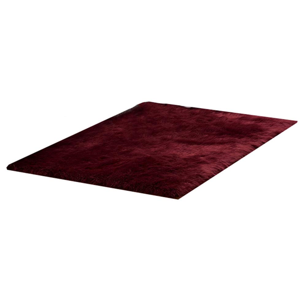 Rysmliuhan Shop Tepiche für kinderzimmer Kinderzimmer teppiche Kleine teppiche Boden Matte Teppich Schlafzimmer Kleine Teppich Boden teppiche Schlafzimmer Teppich 60X120,Wine red