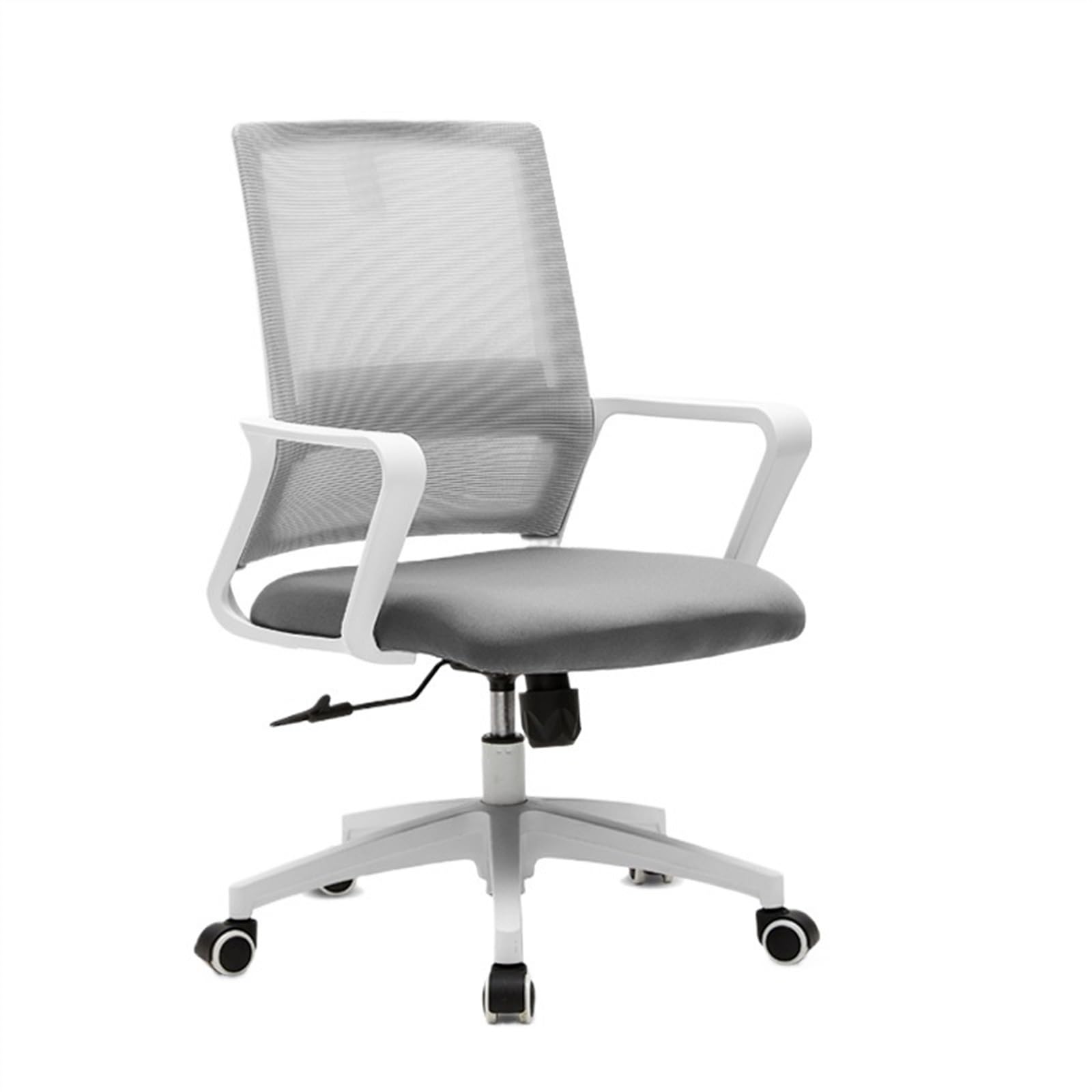 Bürostuhl Ergonomischer Ergonomische Netz-Arbeitsdrehstühle mit Rollen, bequeme Lordosenstütze for Zuhause, Schlafzimmer, Arbeitszimmer, Wohnheim, Studenten, Erwachsene Schreibtischstuhl(Grigio)