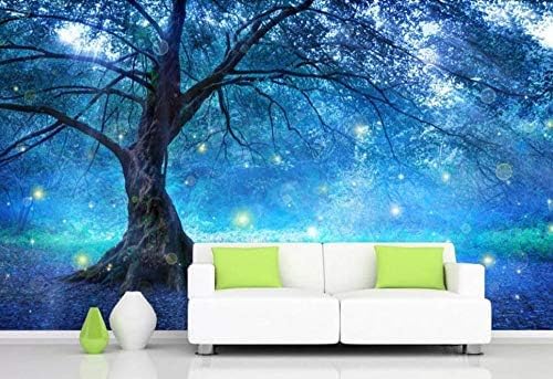 XLMING Verzauberter Mystery Woods Wald 3D Tapeten Home Esszimmer Sofa Schlafzimmer Wohnzimmer TV Hintergrund-300cm×210cm