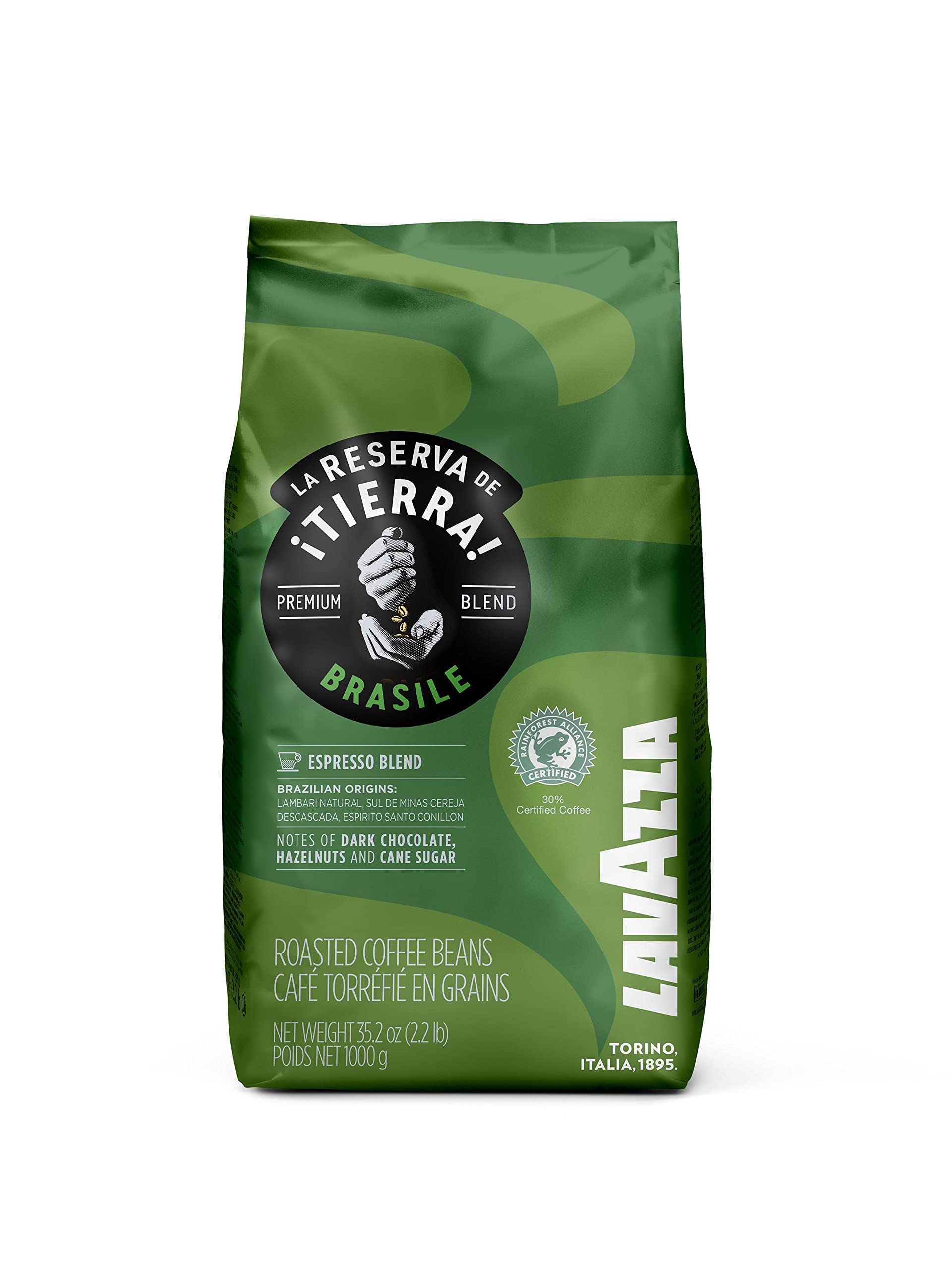 Café en grains Lavazza Tierra Brasile Intense (1kg)