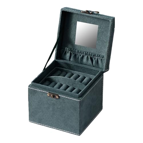 YiNLuax Elegante Schmuck-Organizer-Box, stilvolle Zubehör-Aufbewahrungsbox mit 3 Ebenen für Schmuckorganisation