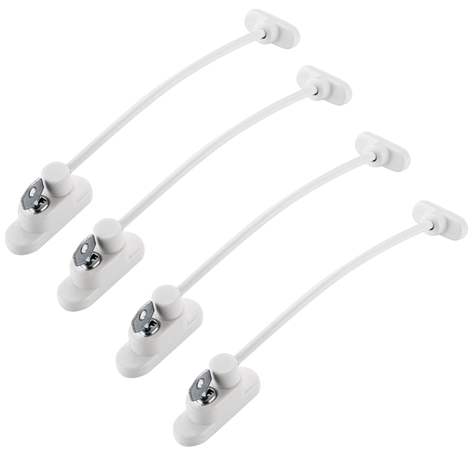 Fosheng 4 PCS Fenster Türbegrenzer Kabel Sicherheitsschloss Kind Baby Kinder Sicherheitsverschluss