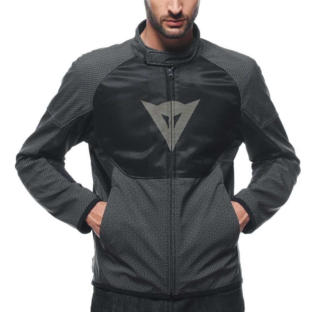 Dainese - Ignite Air Tex Jacket, Motorrad Sommerjacke, Mesh Gewebe, Herren Motorradjacke, Weiche Protektoren, Auxetica Incense/Schwarz/Incense, 50