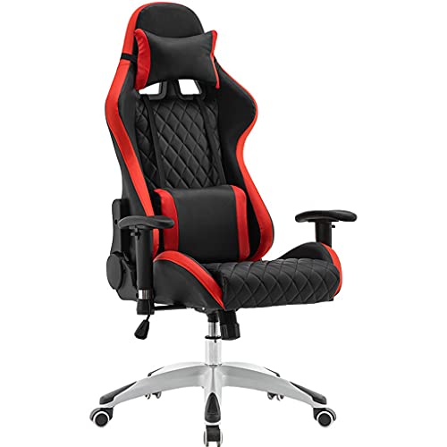 Bürostühle für Zuhause Gaming-Stuhl Gaming-Stuhl Home-Office-Schreibtischstuhl Computer-Rennstuhl Ergonomischer hoher Rücken mit Kopfstütze und Lordosenstütze Schreibtischstuhl für Schlafzimmer Run