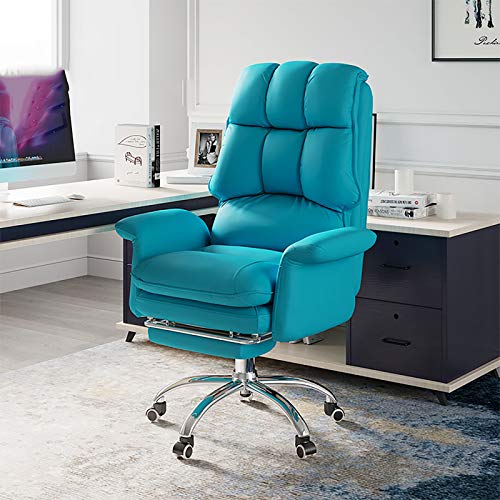 Home-Office-Schreibtischstuhl, Bürostuhl, Gaming-Stuhl, Computerstuhl, PU-Leder, Drehstuhl, verstellbarer Gaming-Stuhl mit Fußstütze und Armlehne, ergonomischer Computerstuhl, Home-Executive-Stuhl mit