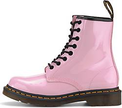 Dr. Martens, Lack-Boot 1460 W Ungefüttert in rosa, Boots für Damen 2