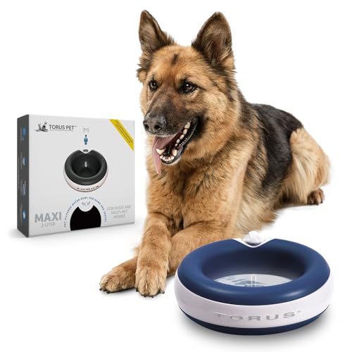 Torus TR2LB2020 Wassernapf für Hunde und Katzen, 2 Liter Kapazität, Blau