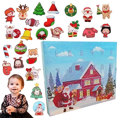 10 Stück Weihnachts-Countdown | Niedlicher Kinder-Adventskalender 2022, 2022, Weihnachts-Countdown-Kalender-Set, Box, Urlaubsdekoration Ukalou