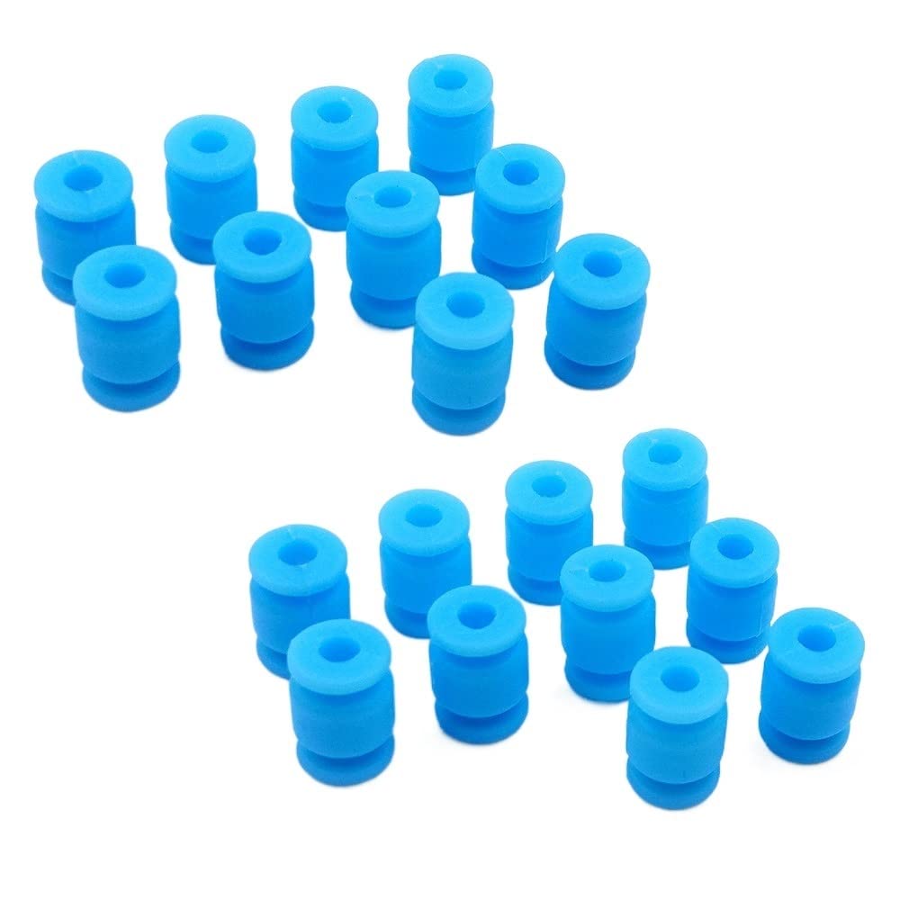 Zubehör für Drohnen 20pcs/ Los Anti-Vibration Gummi-Stoßdämpfer-Absuspensionskugel Stoßdämpfungskugel for FPV Kamera oder Flugregler (Color : Blue 20)