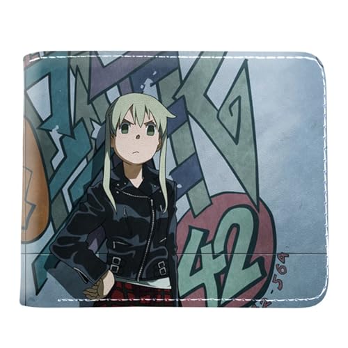 RYNDEX So-ul Eat-er Anime Geldtasche, Cartoon-Druck Kleiner Geldbeutel, PU Leder Geldbörse Kreditkartenhalter(Color:Multicolor 2)