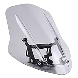 Motorcycle Universal Windscreen Motorrad-Windschutzscheibenabdeckung Windschutzscheibe Winddefflektor Mit Motorradteilen Für Ducati Für Diavel 2014-2018 Windscreen Deflectors (Color : Klar)