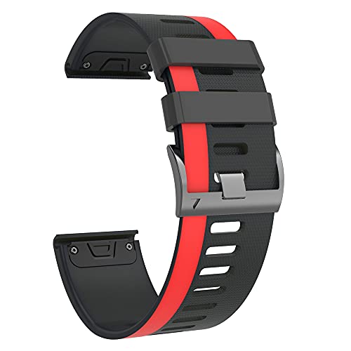 OPKDE 22 x 26 mm Smartwatch-Armband für Coros Vertix 2 Smartwatch, Silikon, schnelle und einfache Passform, für Garmin Fenix 7 7X Armband, 22mm For Vertix, Achat