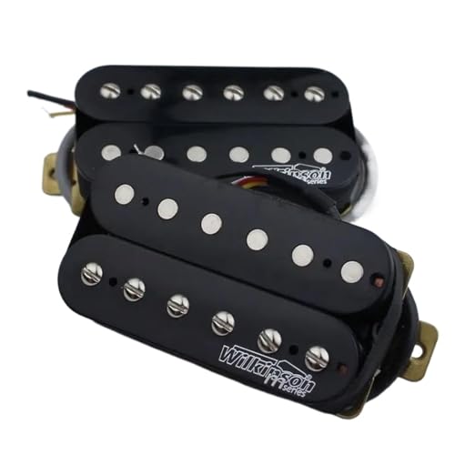 1 Set Humbucker-Tonabnehmer Für E-Gitarre, Schwarz (Necke & Bridg) e gitarren tonabnehmer