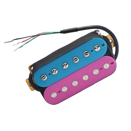 Blau Lila E-Gitarre Humbucker Pickup Coil Spliting Pickup 4 Leiterkabel Single-Coil-Tonabnehmer (Color : Bridge)