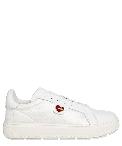 Love Moschino Damen Ja15214g1hjs110a Sneaker, Bianco, 40 EU