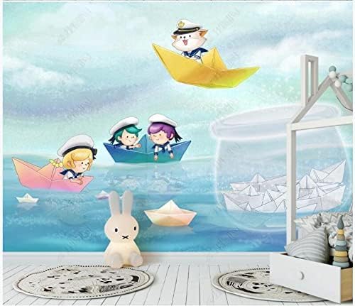 Cartoon Seeschiff 3D Tapeten Wanddekoration Fototapete Sofas Wohnzimmer Wandbild Schlafzimmer-250cm×170cm