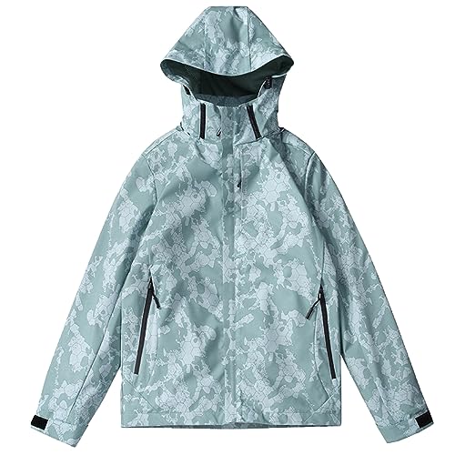 WANGTIANXUE Regenjacke Damen Gelb Regenjacke Lange Regenjacke Zip Hoodie mit Taschen Jacke Damen Übergangsjacke Lang Zip Hoodie Regenmantel Sommerparka Regen Mantel Lang Übergangsjacke Wasserdicht