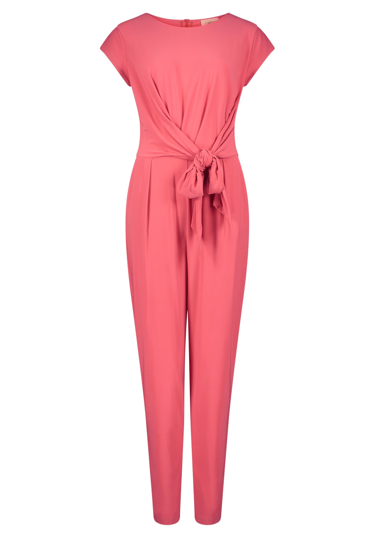 Cartoon Damen Jumpsuit mit Bindegürtel Claret Red,40