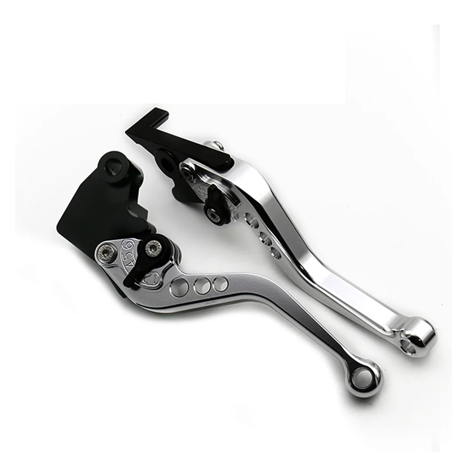 Motorrad Bremshebel Für YZF-R6 Für YZF-R1 Für YZF-R6S Für XYZF-R6S 2004 2005-2016 Motorrad Langer Und Kurzer Aluminiumgriff Bremskupplungshebel BremsKupplungshebel(Short Silver)