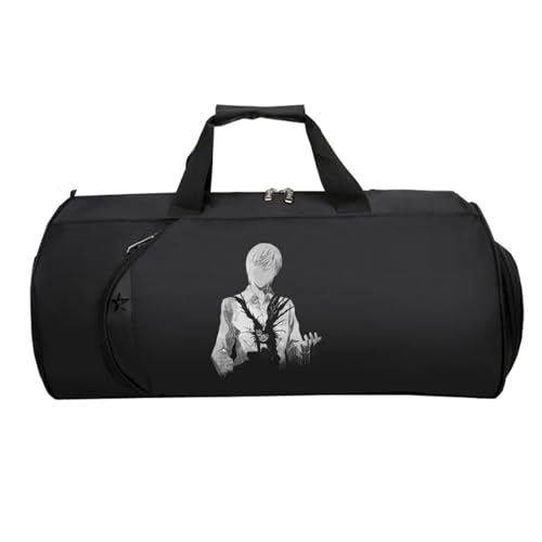 Death No. te Kleine Reisetasche Damen, Faltbare Reisetasche HandgepäCk, Reisetasche Weekendertasche füR Damen Herren Flugzeug(Black 14)