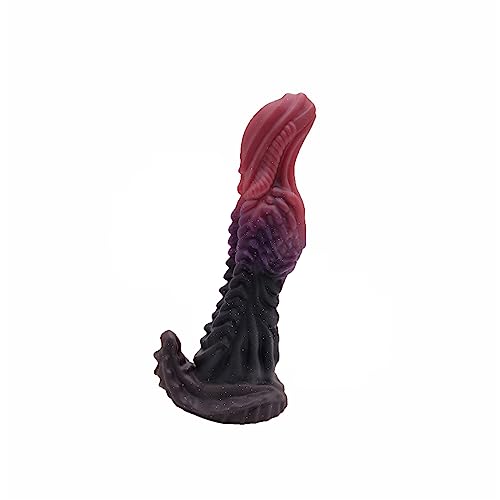 ATTAWA 23cm Farbmischung Monster Dildo Fantasie Silikon Analdildo mit Saugnapf Weicher Anal Plug G-Punkt Anal Dilatator Realistische Dildos Butt Plug Sexspielzeug für Frauen Männer,Multi colored,23cm