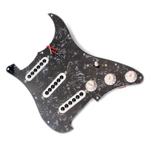 Standard-Pickguard-Tonabnehmer SSS E-Gitarren-Schlagbrett, Pickup-Muster, Schlagbrett, exquisites Gitarren-Teile-Set