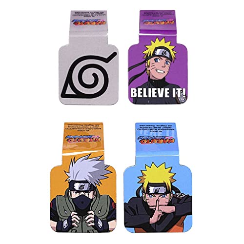 Ata-Boy Naruto Shippuden, Naruto, Kakashi Magnet – Naruto Lesezeichen-Set 6,3 x 8,9 cm Naruto Magnet für Kühlschränke, Whiteboards & Spind Dekorationen