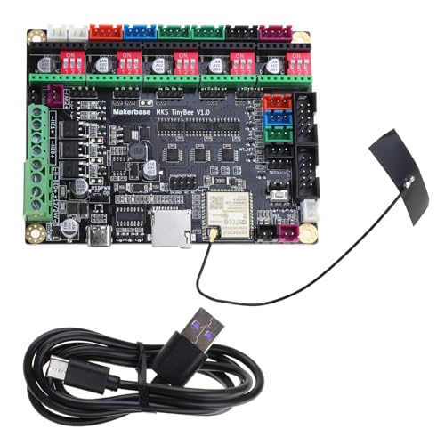 Ukbzxcmws TinyBee Motherboard 32Bit 3D Drucker Steuerplatine ESP32 MCU 3D Druckerteile Passen 3D Für Touch WiFi TinyBee Mainboard 3D Drucker Upgrade Controller ESP32 WiFi MCU Unterstützt Chip