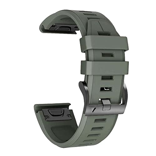 NEYENS 26 mm Armband für Garmin Fenix 5S 5 5X Plus 6S 6 6XPro 3HR, Silikon-Armband, 22 mm, Schnellverschluss, modisches Smart-Accessoire, 26mm Descent Mk1, Achat