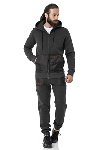 Cipo & Baxx Jogginganzug Sportanzug Sweat Pants Sweatjacke CLR150 Anthracite S